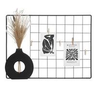 Créateur d'intérieur - Porte Photo Mural en Métal "Aaron" 55cm Noir