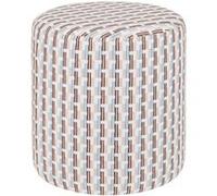 Atmosphera Créateur d'intérieur - Pouf Chenille à Motifs "Sky Lounge" 38cm Beige Beige