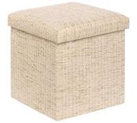 Atmosphera - Pouf Coffre Pliable olma 38x38cm Creme