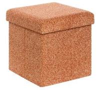 Atmosphera Créateur d'intérieur - Pouf Coffre Pliable "Oxia" 38cm Ambre Orange