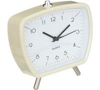 Atmosphera Créateur d'intérieur - Réveil Rétro Design "Cathy" 14cm Ivoire Beige