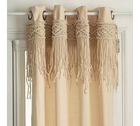 ATMOSPHERA CREATEUR D'INTERIEUR Rideau à œillets 140x260 macramé Ritual