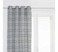 Créateur d'intérieur - Rideau à Oillets Jacquard "Micah" 130x260cm Bleu Egéen