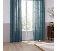 Créateur d'intérieur - Rideau à Oillets "Linah" 130x260cm Bleu Canard