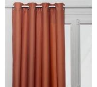 Atmosphera – Rideau isolant à œillets "Eliat" – Doublure polaire – 140x260 cm Terracotta