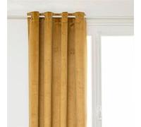 Atmosphera Créateur d'intérieur - Rideau Occultant à Œillets "Thea" 140x260cm Ocre G