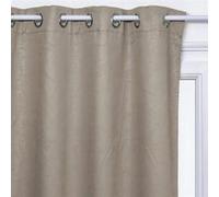 Atmosphera – Rideau occultant – Feuilles – Beige – 140 x 260 cm