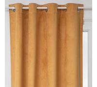 Atmosphera Créateur d'intérieur - Rideau Occultant en Velours Otto 140x260cm Ocre