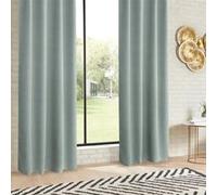 Rideau occultant ""Odelie"" vert céladon 140x260cm - Atmosphera createur d'interieur
