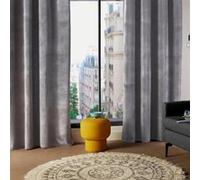 Rideau Lilou gris foncé Gris 140 x 260 cm