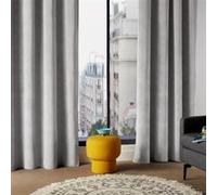 Atmosphera – Rideau tamisant Lilou – à œillets – 140x260 cm – Gris