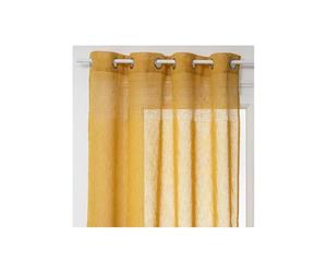 Atmosphera Créateur d'intérieur - Rideau Voilage à Œillets Sab 140x240cm Ocre