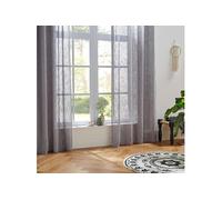 Atmosphera Créateur d'intérieur - Rideau Voilage Alton 140x240cm Gris