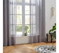 Atmosphera Créateur d'intérieur - Rideau Voilage Alton 140x240cm Gris
