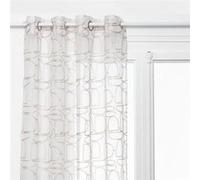 Atmosphera Créateur d'intérieur - Rideau Voilage Brodé "Hania" 140x240cm Beige Beige G