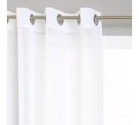 Atmosphera Créateur d'intérieur - Rideau Voilage Etamine 140x240cm Blanc