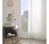 Atmosphera Créateur d'intérieur - Rideau Voilage Georgette 140x240cm Blanc
