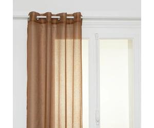 Atmosphera Créateur d'intérieur - Rideau Voilage Moly 135x240cm Cannelle
