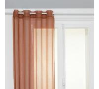 Atmosphera Créateur d'intérieur - Rideau Voilage Moly 135x240cm Terracotta