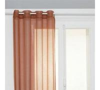 Voilage ""Moly"" 135x240cm rose terracotta - Atmosphera createur d'interieur