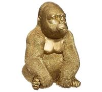 ATMOSPHERA CREATEUR D'INTERIEUR Sculpture Gorille Or 22 cm