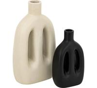 Atmosphera createur d'interieur - Set aus 2 vasen inuit dreams keramik h14 20cm