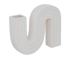 Atmosphera Créateur d'intérieur - Soliflore en Céramique Olme 24cm Blanc