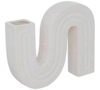 Atmosphera Créateur d'intérieur - Soliflore en Céramique "Olme" 24cm Blanc Blanc G