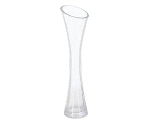 Atmosphera Créateur d'intérieur - Soliflore Evasé Craquelé 30cm Transparent