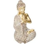 Bouddha assis H19,5cm doré en résine