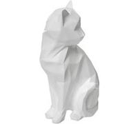 Atmosphera Créateur d'intérieur - Statuette Déco Chat Origami "Delia" 20cm Blanc Blanc G