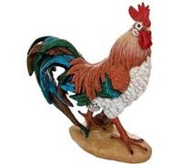 Statuette Déco Coq en Résine "Isac" 31cm Multicolore
