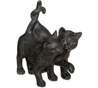 Atmosphera Créateur d'intérieur - Statuette Déco "Couple Chatons" 15cm Noir Noir G
