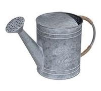Arrosoir - ATMOSPHERA - Métal - H25 cm - Zinc - Poignée en Fer et Jute