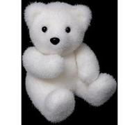 Feeric Lights & Christmas – Statuette déco Ours assis pensif – Polystyrène – H 15 cm