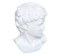 Atmosphera Créateur d'intérieur - Statuette Déco "Tête César" 25cm Blanc