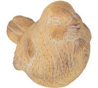 Atmosphera Créateur d'intérieur - Statuette Oiseau Déco Extérieure "Birdy" 18cm Beige G