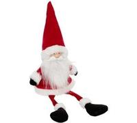 Statuette Père Noël ""Assis"" 46cm Rouge