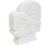 Atmosphera – Statuette visage en céramique « Soleya » 26 cm Blanc