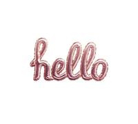 Atmosphera Créateur d'intérieur - Sticker Ballon "Hello" 22x40cm Rose