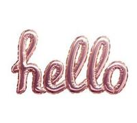 Créateur d'intérieur - Sticker Ballon "Hello" 22x40cm Rose