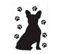 Atmosphera Créateur d'intérieur - Stickers "Chien" 30x40cm Noir