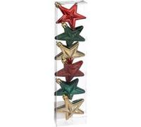 Atmosphera Créateur d'intérieur - Sujet de Noël 6 Pièces "Délice" 7cm Vert, Rouge & Or