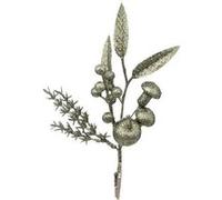Atmosphera Créateur d'intérieur - Sujet de Noël "Bouquet de Pommes" 24cm Vert Vert G