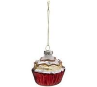 Atmosphera Créateur d'intérieur - Sujet de Noël Déco Cupcake 6cm Rouge G