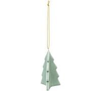 Atmosphera Créateur d'intérieur - Sujet de Noël en Céramique "Sapin 3D" 9cm Vert Vert G