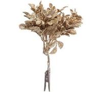 Atmosphera Créateur d'intérieur - Sujet de Noël "Fleur Paillettes" 15cm Or G