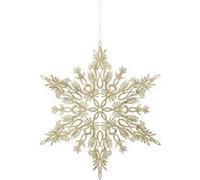 Atmosphera Créateur d'intérieur - Sujet de Noël "Flocon Arabesque" 35cm Or G
