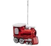 Sujet de Noël Locomotive Soir 9cm Rouge Rouge