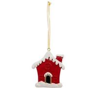 Atmosphera Créateur d'intérieur - Sujet de Noël "Maison" 7cm Rouge Rouge G
